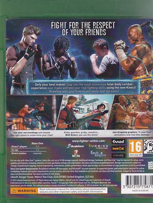 Fighter Within - XBOX One (A Grade) (Genbrug)